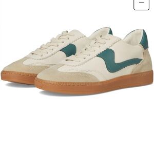 Women’s Dolce Vita Notice Cream and Green Sneakers $55 NWOT Never Worn